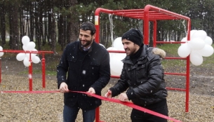 Janko Tipsarević i Aleksandar Šapić otvorili teretanu na keju